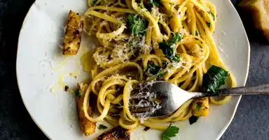 Image for the Pasta With Fried Lemons and Chile Flakes recipe